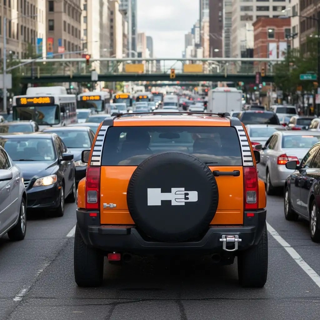 Hummer H3 Logo Spare Wheel Tire Cover